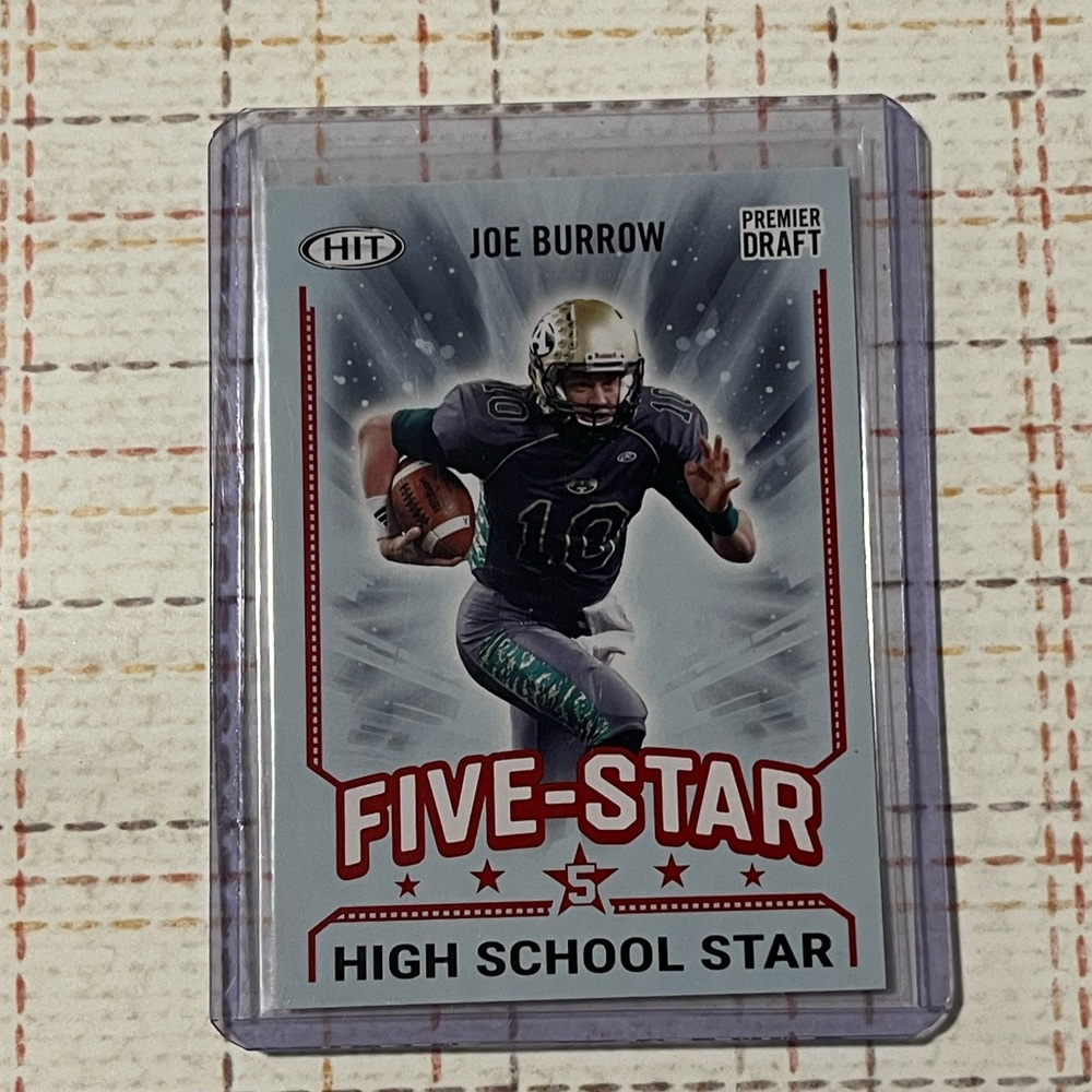 2020 🏈 Joe Burrow Sage Draft Pick NFL Football Sports Trading Card #90